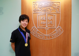 2014 Asian Games gold medal winner HKU Arts student Hayley Chan back to HK