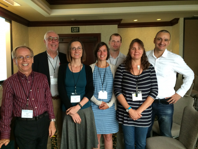 The research team of the International Physical Activity and Environment Network (IPEN) includes (from left) Professor James Sallis (USA; lead author of the paper), Professor Neville Owen (Australia; senior author of the paper), Professor Ester Cerin (Hong Kong; second author and chief analyst of the paper), Dr Delfien van Dyck (Belgium; co-author of the paper), Professor Josef Mitas (Czech Republic; co-author of the paper), Professor Jaqueline Kerr (USA; co-author of the paper), and Professor Rodrigo Reis (Brazil; co-author of the paper). 